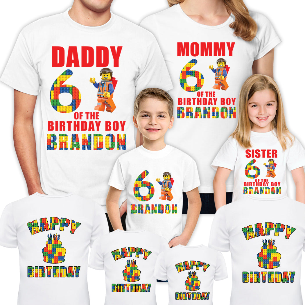 Matching Lego T-Shirts for Family, Personalized Legoland Shirts for Family Trip Vacation 2026