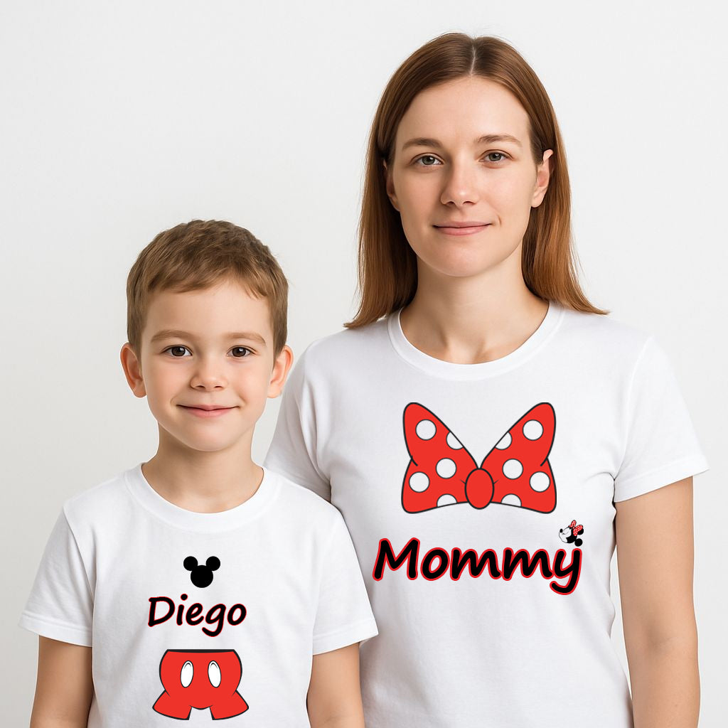 Matching Personalized Family Shirts, Customized Mickey Minnie Disney T-Shirts for Disneyland Trip Vacation 2026