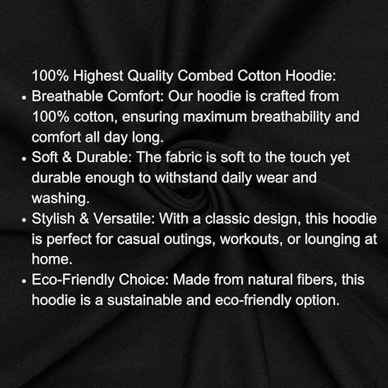 100% Combed Cotton Mammoth Heavyweight Unisex Hoodie — Premium Pullover