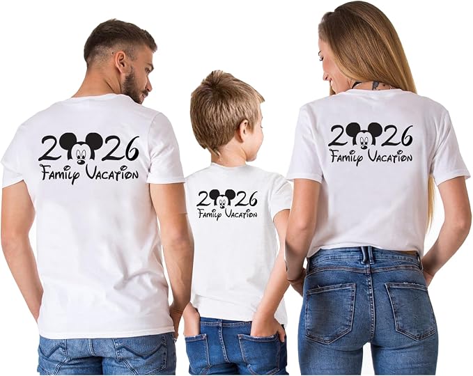 Matching T-Shirts for Family, Personalized Disney Shirts for Disneyland Trip Vacation Mickey 2026