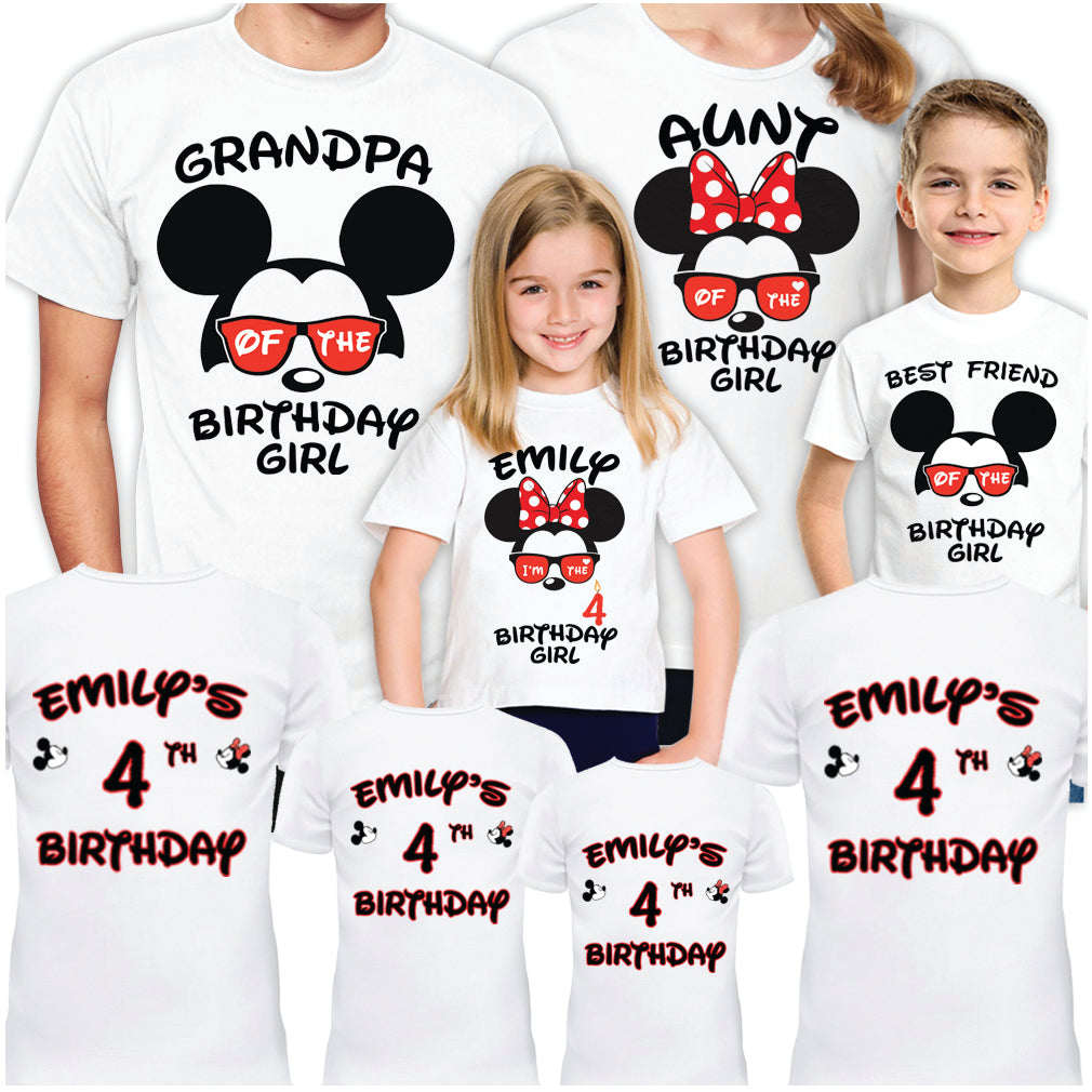 Matching Shirts for Family Birthday, Custom Disney Set T-Shirt for Birthday Trip Vacation 2026
