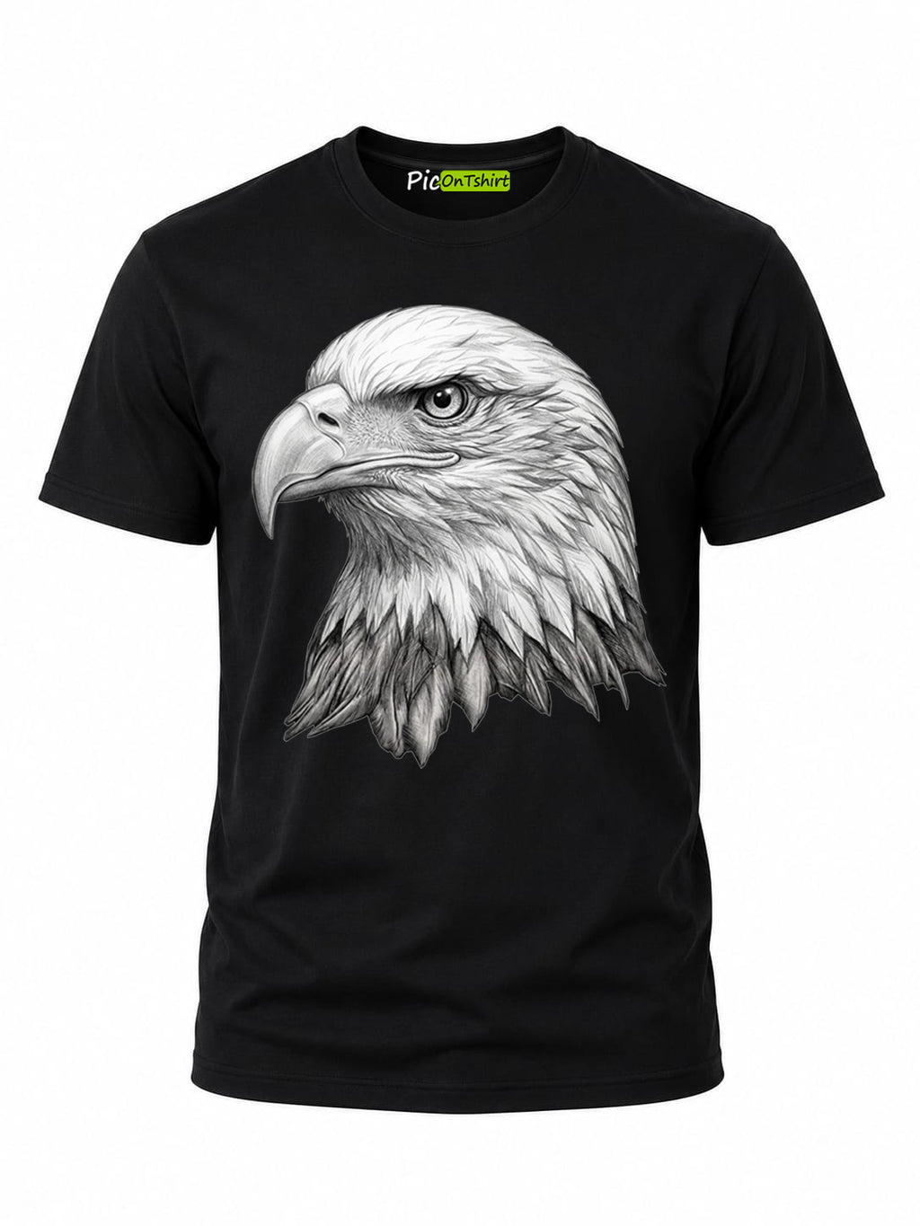 100% Cotton Graphic Tees Men 3D Bald Eagle T-Shirt, Graphic Shirt for Men, Gym Graphic Tee, Workout Fitness Streetwear