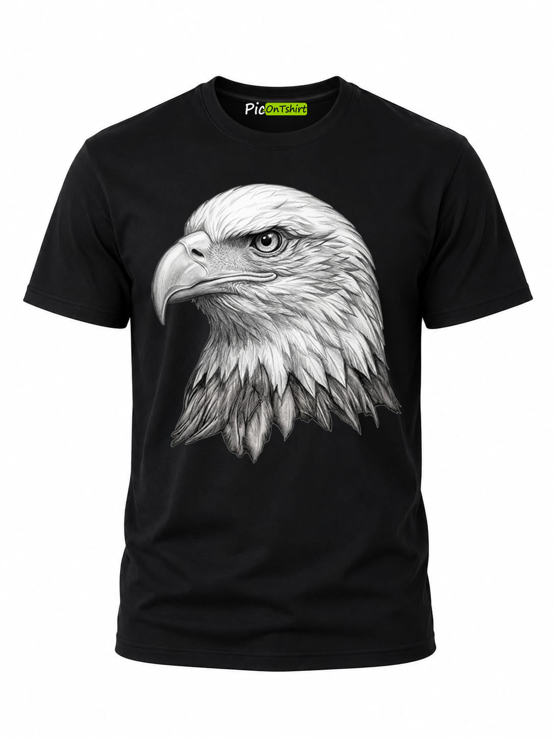 100% Cotton Graphic Tees Men 3D Bald Eagle T-Shirt, Graphic Shirt for Men, Gym Graphic Tee, Workout Fitness Streetwear