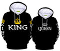 King and Queen Matching Hoodies for Couples