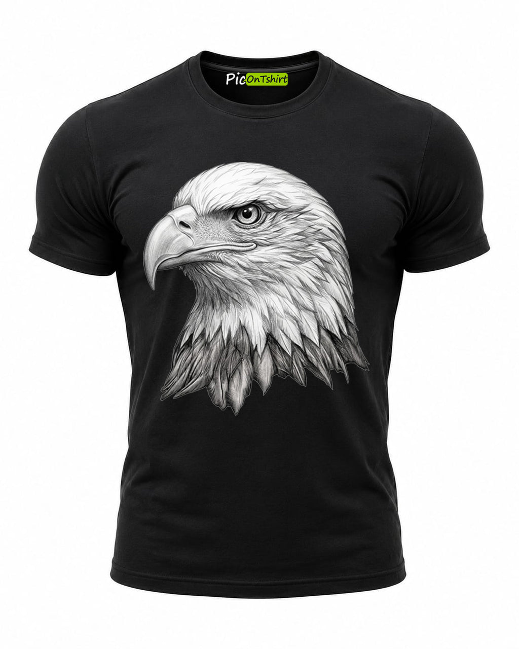 100% Cotton Graphic Tees Men 3D Bald Eagle T-Shirt, Graphic Shirt for Men, Gym Graphic Tee, Workout Fitness Streetwear