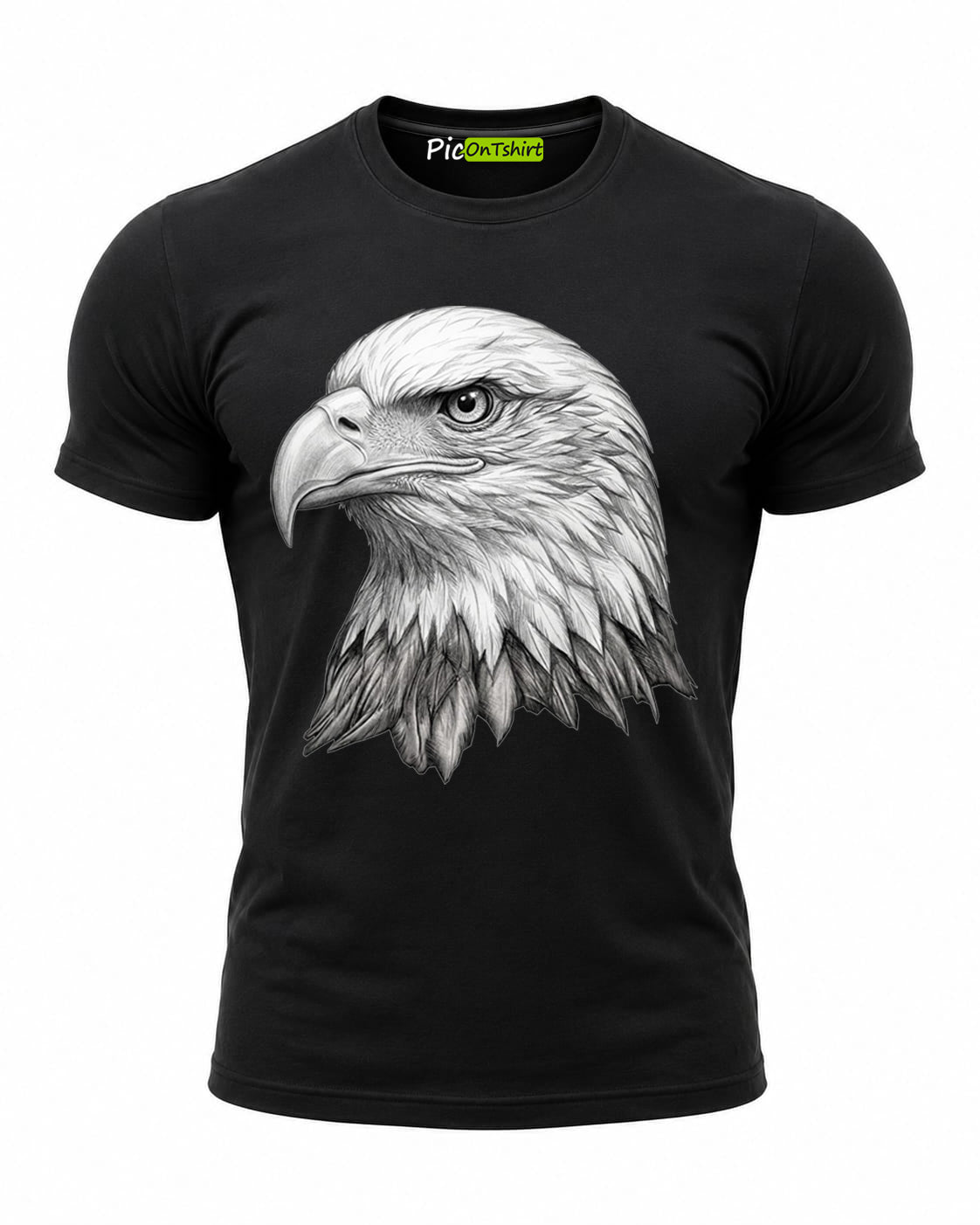 100% Cotton Graphic Tees Men 3D Bald Eagle T-Shirt, Graphic Shirt for Men, Gym Graphic Tee, Workout Fitness Streetwear