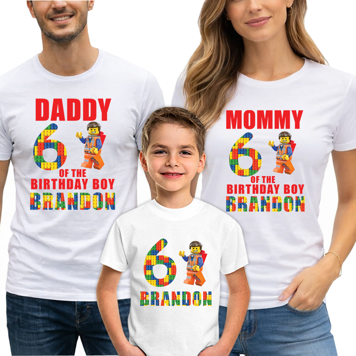 Matching Lego T-Shirts for Family, Personalized Legoland Shirts for Family Trip Vacation 2026
