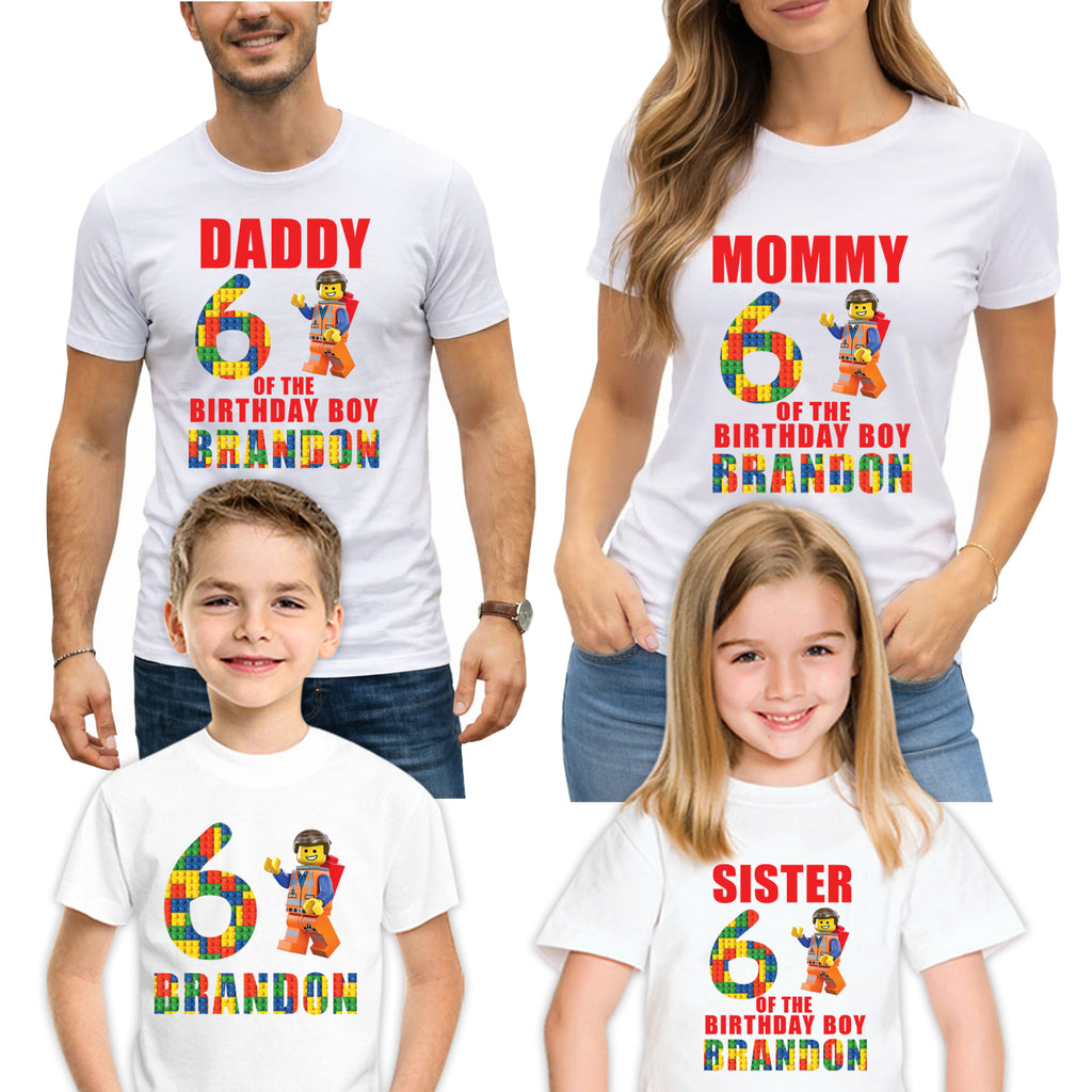 Matching Lego T-Shirts for Family, Personalized Legoland Shirts for Family Trip Vacation 2026