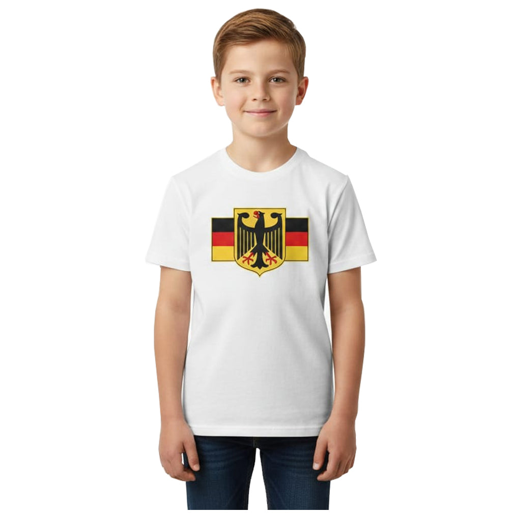 White vintage Germany flag t-shirt for Children