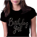 black Birthday Girl graphic print t-shirt 1