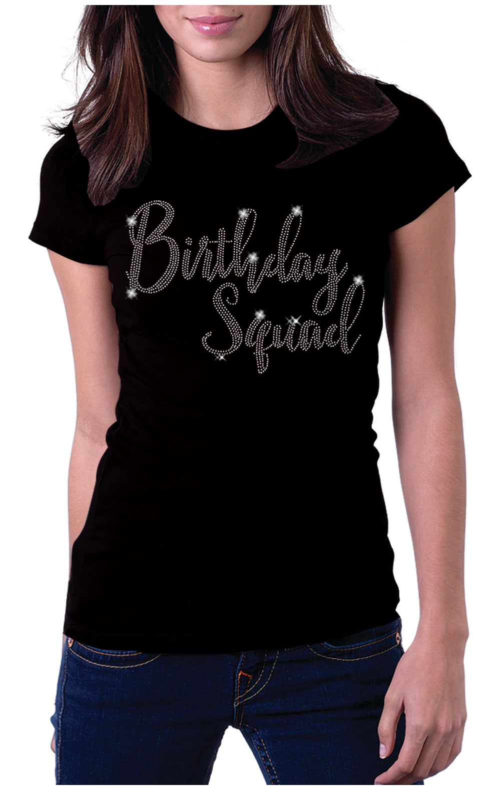 black Birthday Squad graphic print t-shirt 1