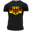 black vintage Germany flag t-shirt for men
