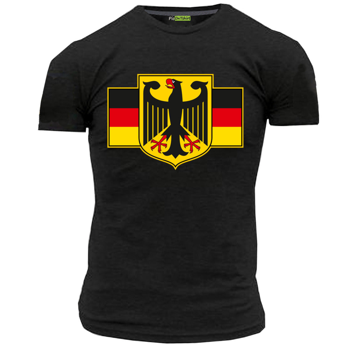 black vintage Germany flag t-shirt for men