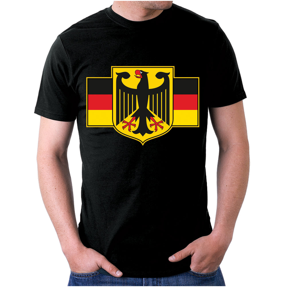 black vintage Germany flag t-shirt for men 2