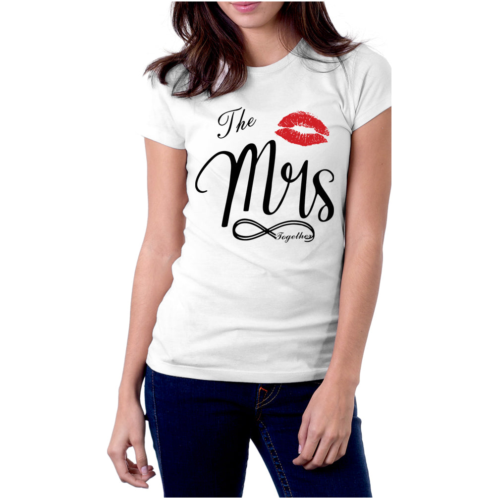 funny Mr and Mrs matching couple t-shirts set 2