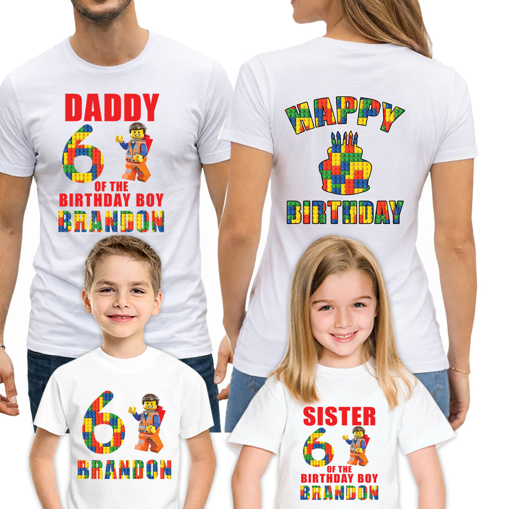 Matching Lego T-Shirts for Family, Personalized Legoland Shirts for Family Trip Vacation 2026