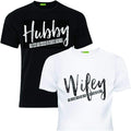 matching Hubby and Wifey couple t-shirts