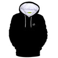 unisex black 100% combed cotton heavyweight hoodie with  Mammoth